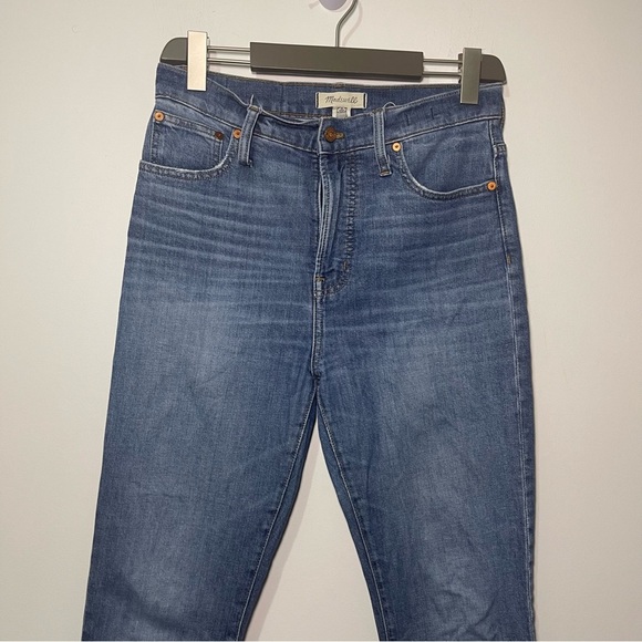 Madewell Women’s Perfect Vintage Jean Size 29 High Rise Straight Crop Blue Denim - Picture 3 of 13